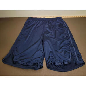 Nike Men’s Basketball Shorts Blue XXL Shiny Gym Workout 2XL.
